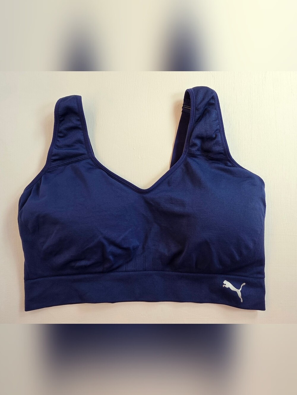 Puma Women's Size XL Navy Sports Bra - Supportive Activewear New W/Out Tags